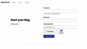 What Blogfreely.net website looks like in 2024 