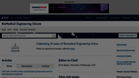 What Biomedical-engineering-online.com website looks like in 2024 