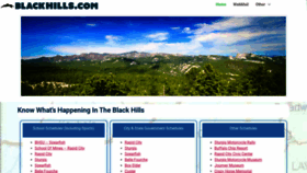 What Blackhills.com website looks like in 2024 