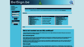 What Belsign.be website looks like in 2024 