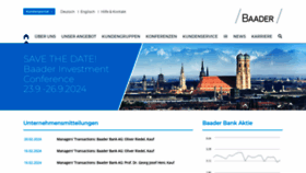 What Baaderbank.de website looks like in 2024 