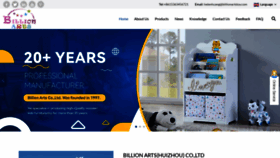 What Billionartstoys.com website looks like in 2024 