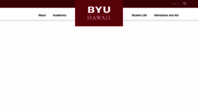 What Byuh.edu website looks like in 2024 