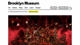 What Brooklynmuseum.org website looks like in 2024 