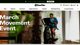 What Bowflex.com website looks like in 2024 