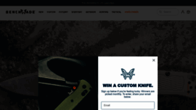 What Benchmade.com website looks like in 2024 
