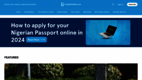 What Benjamindada.com website looks like in 2024 
