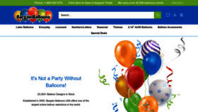What Bargainballoons.com website looks like in 2024 
