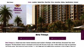 What Birlatrimayaa.in website looks like in 2024 
