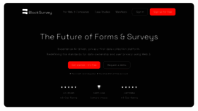 What Blocksurvey.io website looks like in 2024 