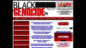 What Blackgenocide.org website looks like in 2024 