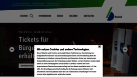 What Bruchsal.de website looked like in 2024 (1 year ago)