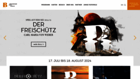 What Bregenzerfestspiele.com website looks like in 2024 