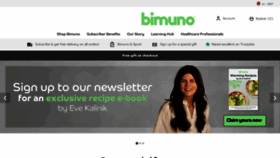 What Bimuno.com website looks like in 2024 