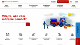 What Bratislava.sk website looks like in 2024 