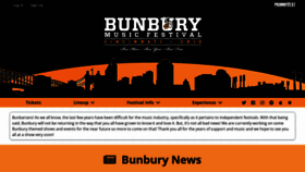 What Bunburyfestival.com website looks like in 2024 