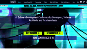 What Buildstuff.events website looks like in 2024 