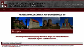 What Burgenwelt.org website looks like in 2024 