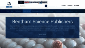 What Benthamscience.com website looks like in 2024 