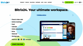 What Bitrix24.com website looks like in 2024 