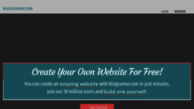 What Blogsumer.com website looks like in 2024 