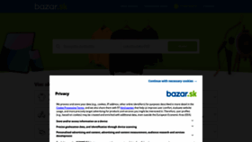 What Bazar.sk website looks like in 2024 