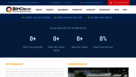What Bimdecor.com website looks like in 2024 