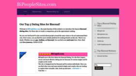 What Bipeoplesites.com website looks like in 2024 