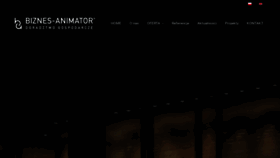 What Biznes-animator.pl website looks like in 2024 