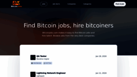 What Bitcoinjobs.com website looks like in 2024 