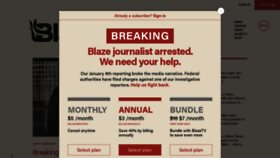What Blazemedia.com website looks like in 2024 