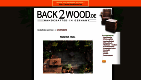 What Back2wood.de website looks like in 2024 