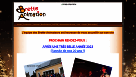 What Brette-animation.fr website looks like in 2024 