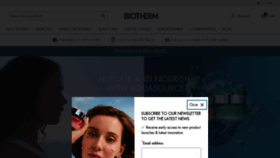 What Biotherm.com website looks like in 2024 