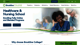What Brooklinecollege.edu website looks like in 2024 