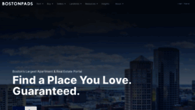 What Bostonpads.com website looks like in 2024 