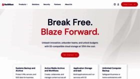 What Backblaze.com website looks like in 2024 