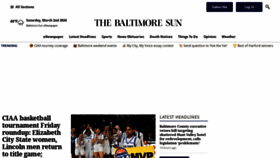 What Baltimoresun.com website looks like in 2024 