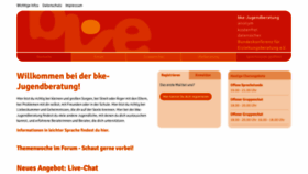 What Bke-jugendberatung.de website looks like in 2024 