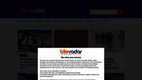 What Bikeradar.com website looks like in 2024 