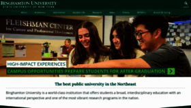 What Binghamton.edu website looks like in 2024 