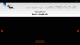 What Binus.ac.id website looks like in 2024 