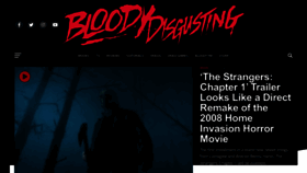 What Bloody-disgusting.com website looks like in 2024 