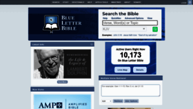 What Blueletterbible.org website looks like in 2024 