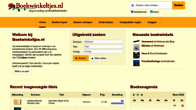 What Boekwinkeltjes.nl website looked like in 2024 (1 year ago)