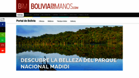 What Boliviaentusmanos.com website looks like in 2024 
