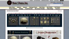 What Boneclones.com website looks like in 2024 