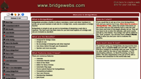 What Bridgewebs.com website looks like in 2024 