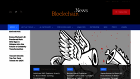 What Blockchain.news website looks like in 2024 