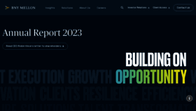 What Bnymellon.com website looks like in 2024 